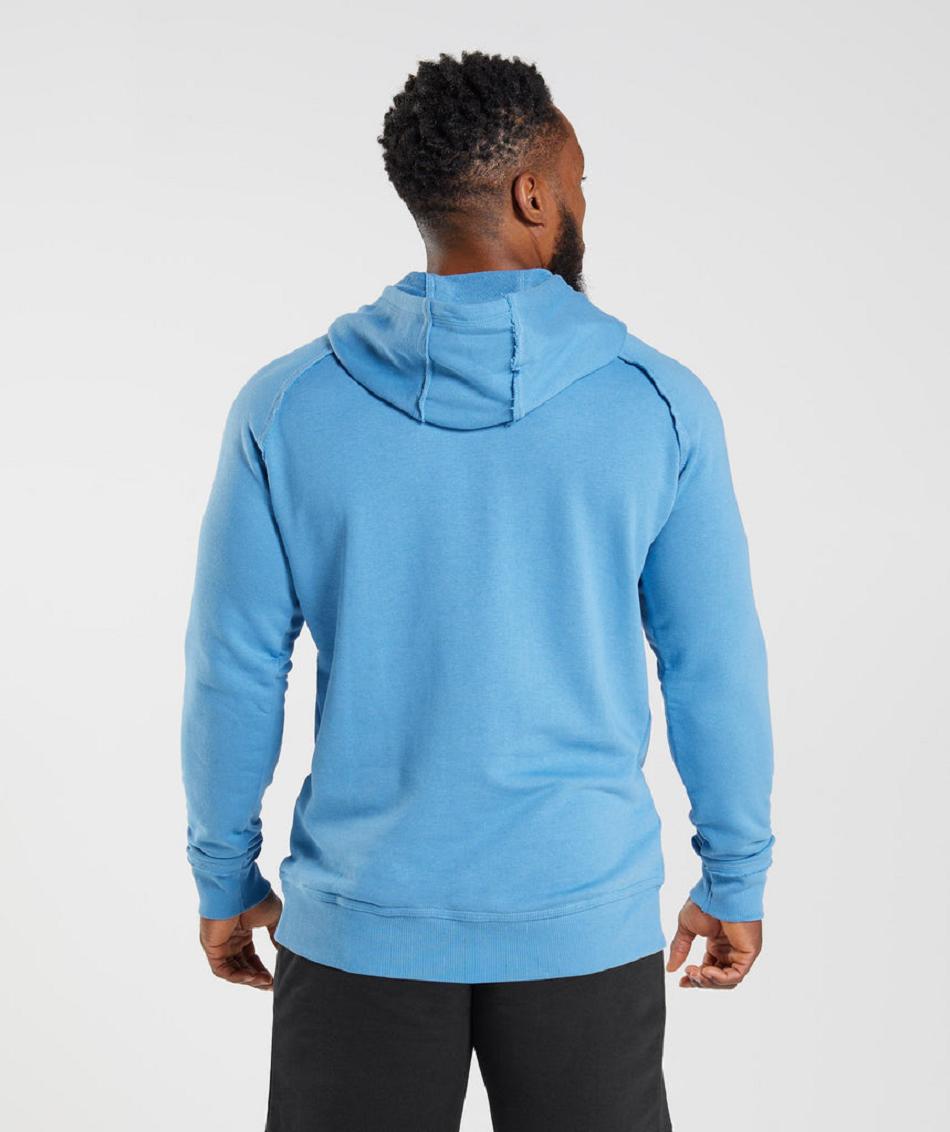 Sudadera Con Capucha Gymshark Legacy Hombre Azules | CO 3626NWY